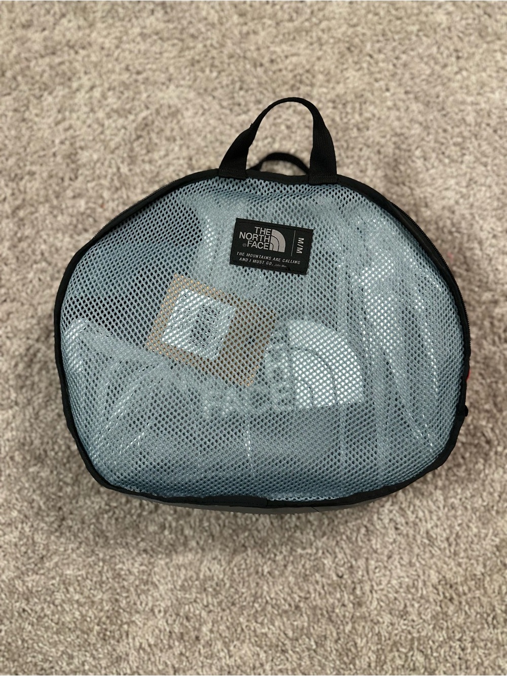 The North Face Gilman Duffle M Bag Goblnblu/TNFBLK w/ Adjustable Straps